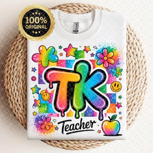 Profesor TK PNG, Regreso a la escuela PNG, Diseño de camiseta PNG, Profesores, Garabato brillante, Retro, Cita divertida del profesor,