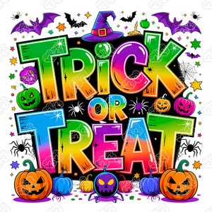 Travessuras ou Gostosuras PNG, Halloween Engraçado PNG, Temporada Assustadora PNG, Halloween para Crianças PNG, Doodle de Halloween para Camiseta, Halloween Retro