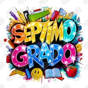 Grado Escolar Bundle PNG,  Back to School Bundle, Kindergarten, School Grade Level, Happy First Day Of School, School Png, Retro School