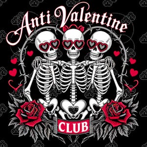 Anti Valentine Club Png, Divertente Valentine Png, Anti Valentine Day, Anti Valentine png, Maglietta Teschio Valentine Png, Divertente Citazione Valentine Png