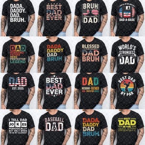 Paquete de más de 90 imágenes PNG para el Día del Padre, diseños para la vida de papá, frases divertidas para papá en formato PNG, diseño de camiseta patriótica para papá, descarga digital de regalo para papá, sublimación en EE. UU. imagen 3