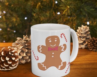 Gingerbread Man Christmas Holiday Coffee Mug Christmas Coffee Mug Christmas Gift Coffee Mug Coffee Lover Mug 11oz Coffee Mug Ceramic Mug