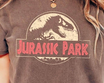 Vintage Jurassic Park Comfort Colors Shirt, Retro Jurassic Park Entrance with Tour Shirt, Jurassic Park Dinosaur T-rex Shirt, Jurassic World
