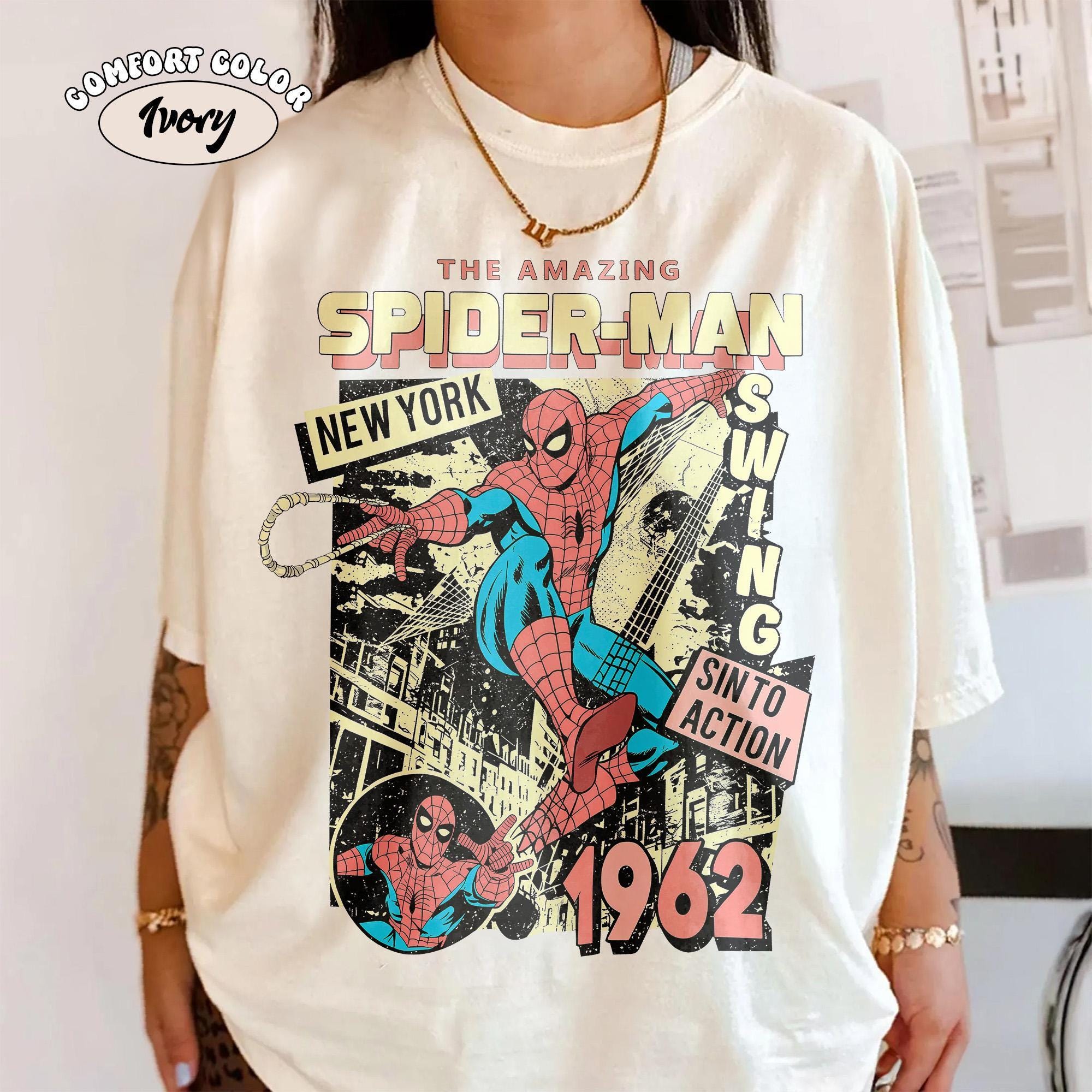 Vintage Amazing Spider-man Shirt, Retro Marvel Comics Cover Tee