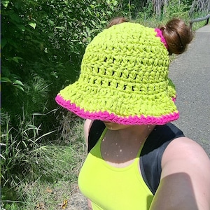 Big Ass BUN-ket Hat Pattern | Crochet Space Bun Hat Pattern | Chunky Bucket Hat with Bun Holes – Easy, Fast, Funky Summer Crochet Bucket Hat