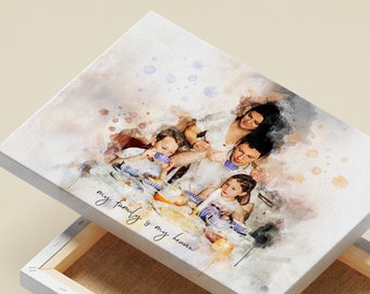 Gift for grandpa Gift for mom from daughter digital print for mom Gift from daughter canvas print gift for mom mum mother best gift for mom