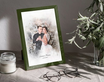 1th wedding anniversary gift for couples,10th anniversary gift for husband, anniversary of the heart, gift for husband wife aunt wall art