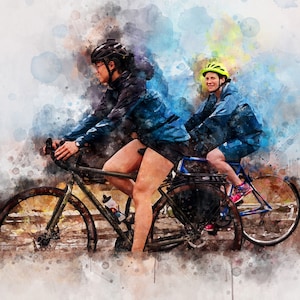 Fahrrad Druck, Fahrrad Poster, Radsport Wandkunst, Fahrradfahrer Besonderes Geschenk, Aquarell Druck Rennrad Rennrad Poster, Radfahrer Illustration