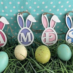 Personalized Easter basket tag, Easter Bunny Tag, Custom Easter Basket Name Tag, Name Easter Basket, Kids Basket Tag, Easter Name Tag