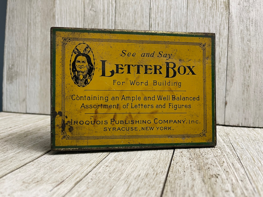 See&say Tin Letter Box Etsy