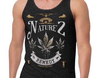 420 Stoner Unisex Tank Top, weed tank top, exercise cannabis tank top