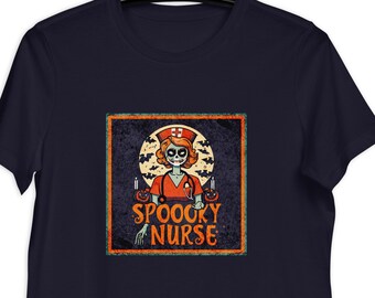 Spooky Nurse Halloween T-Shirt - Nurse Appreciation Gift