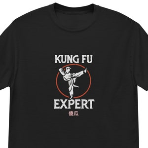 Camiseta engraçada de especialista em kung fu, camiseta idiota de kung fu para presente de brincadeira, camiseta sarcástica para amante de caratê, camiseta gráfica engraçada, presente unissex engraçado