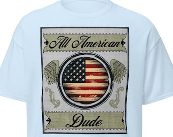 Retro American Flag Dude Shirt, Stars and Stripes Shirt, Stars Peace and Stripes Retro, American Flag Shirt, 4th of July, Merica
