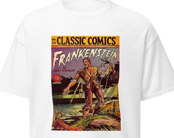 Vintage Frankenstein Comic Book T-Shirt, Halloween Monster Tee
