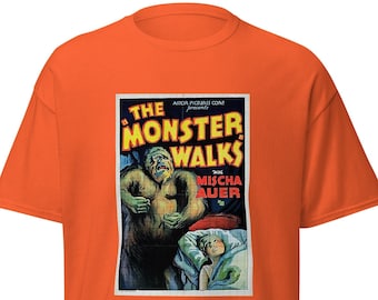 The Monster Walks Vintage Movie T-Shirt, Retro Halloween Shirt