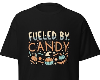 Funny Halloween T-Shirt, Fueled By Candy Boho Tee
