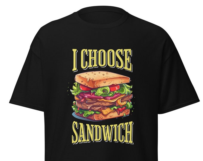 Sandwich T-Shirt Gender-Neutral Adult Clothing funny t shirt food t-shirt novelty t shirt for foodie gift for Most Likely to food slogan top