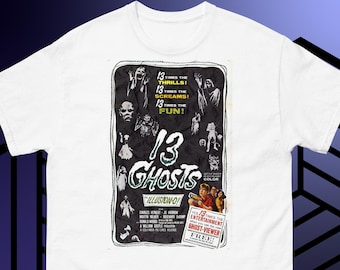 Horror Movie T-Shirt of Ghost shirt of classic horror film poster shirt for trick or treat shirt for Halloween party shirt 2XL,3XL,4XL,5XL
