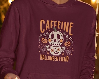 Spooky Ghost Coffee Hoodie, Funny Halloween Top
