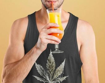 420 Marijuana Leaf Tank Top - Cannabis Lover Gift