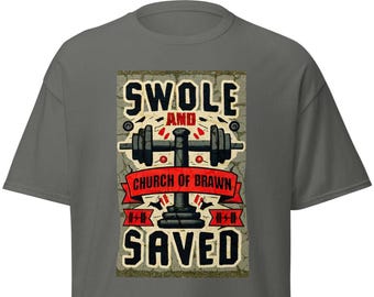 Church of Brawn Gym T-Shirt - Swol and Saved Workout Top