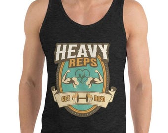 Heavy Reps Tank Top For Weight Lifting tank top for Exercise Top for Working out Top for Strength Training Gym Tank Top for jogging tank top