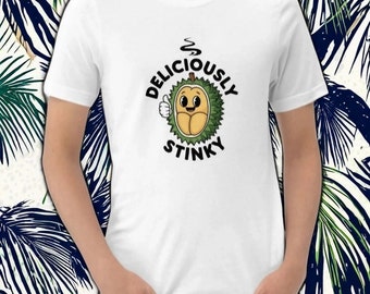 Kawaii Durian Mascot T-Shirt – Stinky Fruit Foodie Tee
