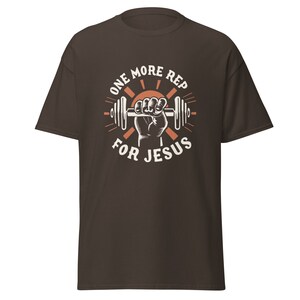 One More Rep For Jesus Unisex Gym T-Shirt for Gym Shirts for Christians who workout funny Gym shirt with Jesus weight lifting TShirt for gym