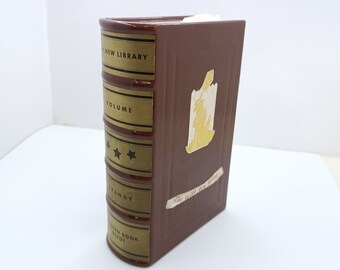 Vintage collectible advertising ceramic pitcher book shape Made in Germany