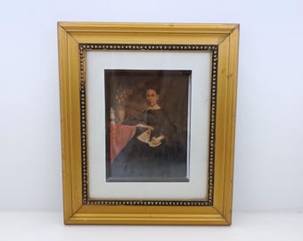 Antique Golden Gilt Picture Frame, Art Nouveau Style