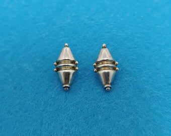 Portuguese Sterling Silver Geometric Earrings, Fine Jewelry