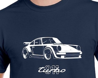 911 Turbo Tribute Shirt Minimalist Deisgn Tee Available in Multiple Colors and Size