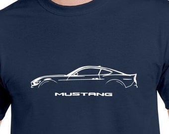 Mustang GT Inspired Car Enthusiast Shirt with Minimalist Design Dad Gift Tshirt, Birthday Gift For Him Car Accessories