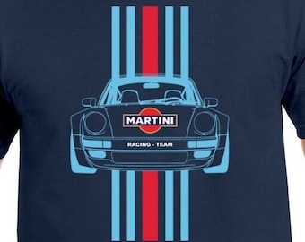 Martini Racing Shirt, Martini 911 Racing Stripes, Martini Shirt, Racing Shirt, Martini Racing Team, Martini Racing Team Retro Vintage