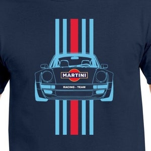 Martini Racing Shirt, Martini 911 Racing Stripes, Martini Shirt, Racing Shirt, Martini Racing Team, Martini Racing Team Retro Vintage