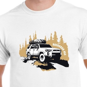 4Runner inspiriert Overland Shirt, Back Roads 4 Runner Tee, 4x4 AWD Toyota T-Shirt, Unisex Baumwolle T-Shirt in mehreren Farben Größe