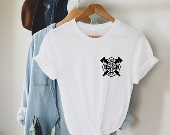 Firefighter T-shirt, Fire Department Shirt, Gift For Fireman,Fire Dept. Logo Shirt, Fire Fighter Gift, Fireman Shirt,Gift For Fireman Active