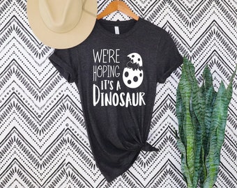 Koszulka Pregosaurus Koszulka z ogłoszeniem ciąży, Koszulka z ogłoszeniem dziecka Koszulka z ogłoszeniem ciąży z dinozaurem Koszulka z ogłoszeniem dziecka w drodze