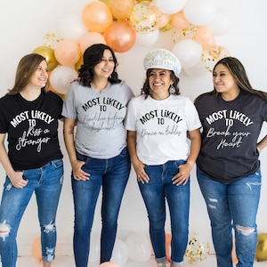 Most Likely To Shirts, If Lost or Drunk Please Return To Friend, Matching Girl Group T-Shirt, Girls Trip, Girls Weekend, Girls Vacation