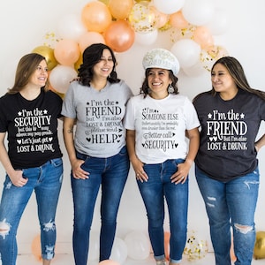 Funny Friend Group Shirts, If Lost or Drunk Please Return To Friend, Matching Girl Group T-Shirt, Girls Trip, Girls Weekend, Girls Vacation
