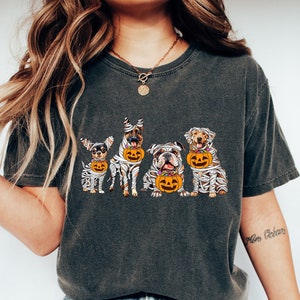 Halloween Dog Shirt, Ghost Dog Shirt, Spooky Season Shirt, Ghost Dog T-shirt, Retro Ghost Tee,Mummy Dog Halloween,Halloween Spooky Dog