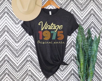 48th Birthday Shirt, Vintage T Shirt, Vintage 1975 Shirt, 48th Birthday Gift for Women, 48th Birthday Shirt Men, Retro Shirt, Vintage Shirts