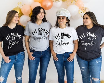 Girls Trip Shirts, Girls Weekend Shirts, I'll Bring The Alcohol Shirts, Girl Group Vacation, Girls Party Shirts, Girls Holiday Group Shirts