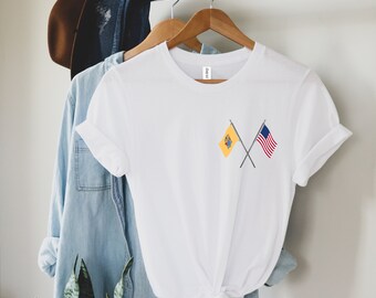 Camisa de la bandera del estado de Nueva Jersey, camisa de Nueva Jersey, camiseta de viaje de Nueva Jersey, camisa amante de Nueva Jersey, estado de origen de Nueva Jersey, ciudad de Newark Jersey