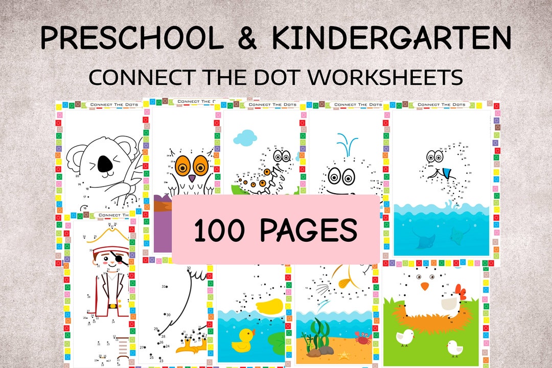 Activity Workbook Learn to Draw Connect the Dot for Preschool and ...