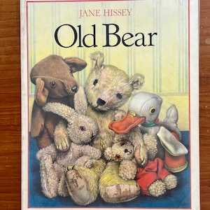 1990s VINTAGE- OLD BEAR Paperback Book By Jane Hissey- 1993 Edition- Teddy Bear Rare Collectible- Excellent Condition- Childhood Nostalgia