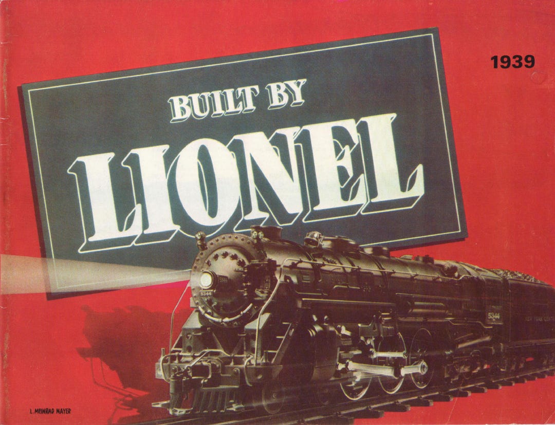 1939 Lionel Train Catalog, Original, Pdf File Etsy