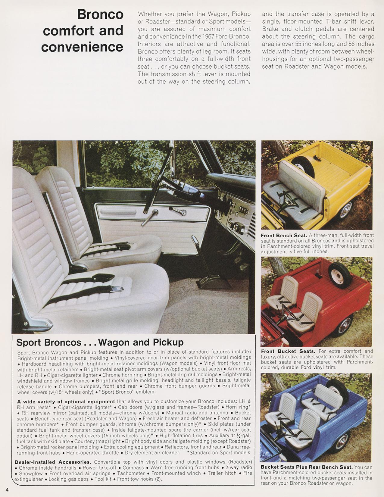1967 Ford Bronco Brochure Pdf File 8 Pages - Etsy