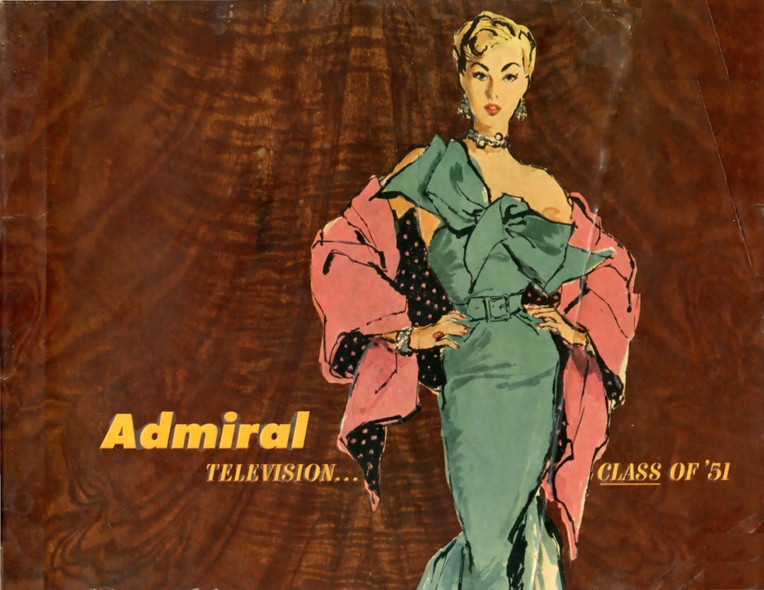 1951 Admiral Television Catalog Pdf Download 90 Pages Etsy